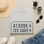 Coordinates Mt Rainier T-Shirt