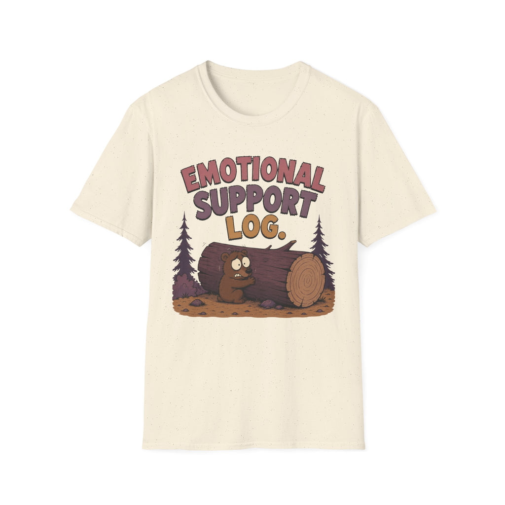 Emotional Support Log T-Shirt