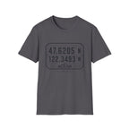 Coordinates Mt Rainier T-Shirt