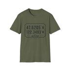Coordinates Mt Rainier T-Shirt