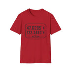 Coordinates Mt Rainier T-Shirt
