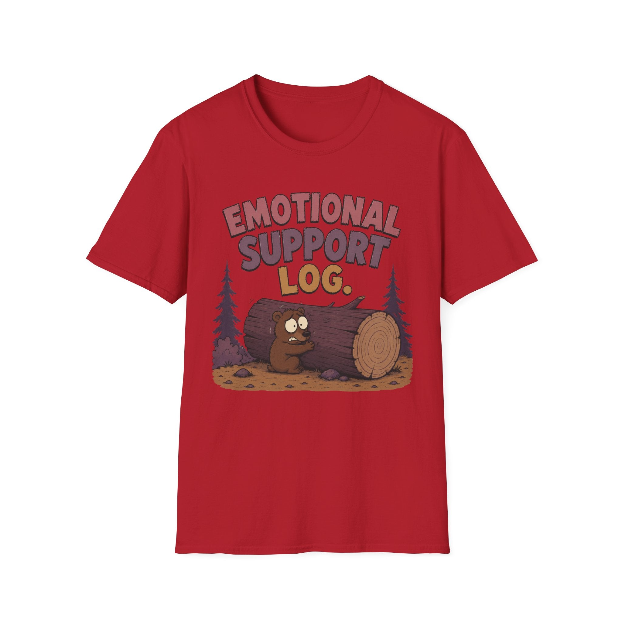 Emotional Support Log T-Shirt
