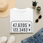 Coordinates Mt Rainier T-Shirt