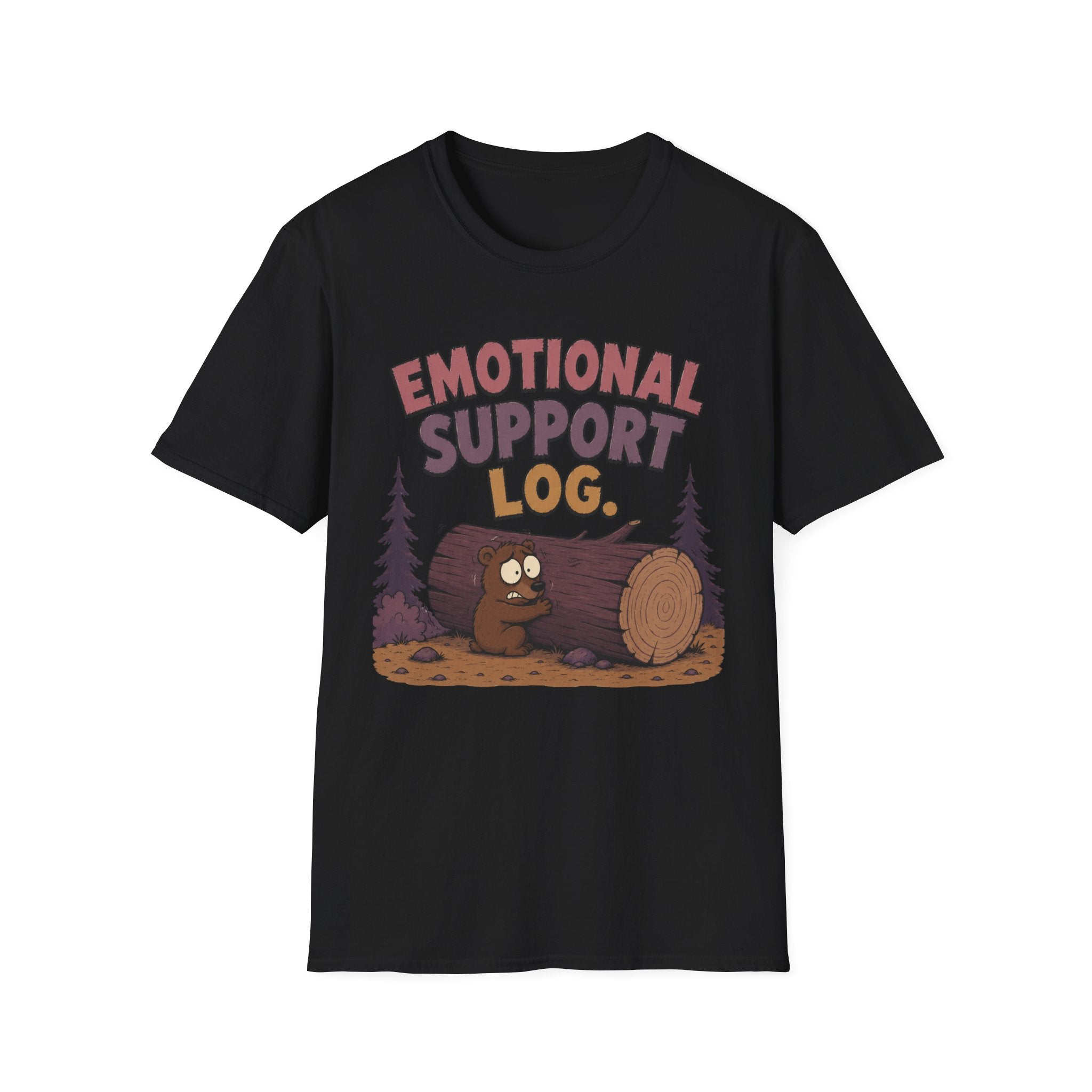 Emotional Support Log T-Shirt
