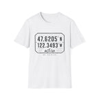 Coordinates Mt Rainier T-Shirt