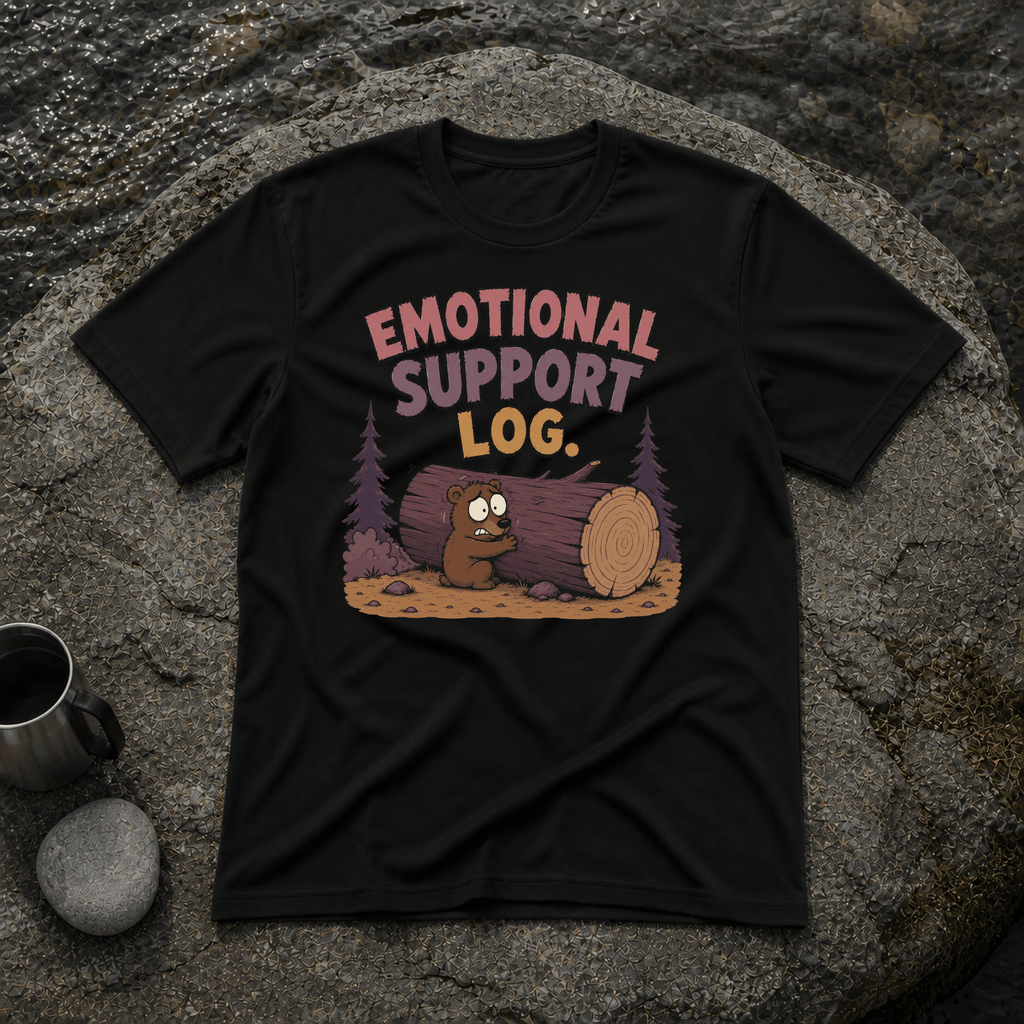 Emotional Support Log T-Shirt