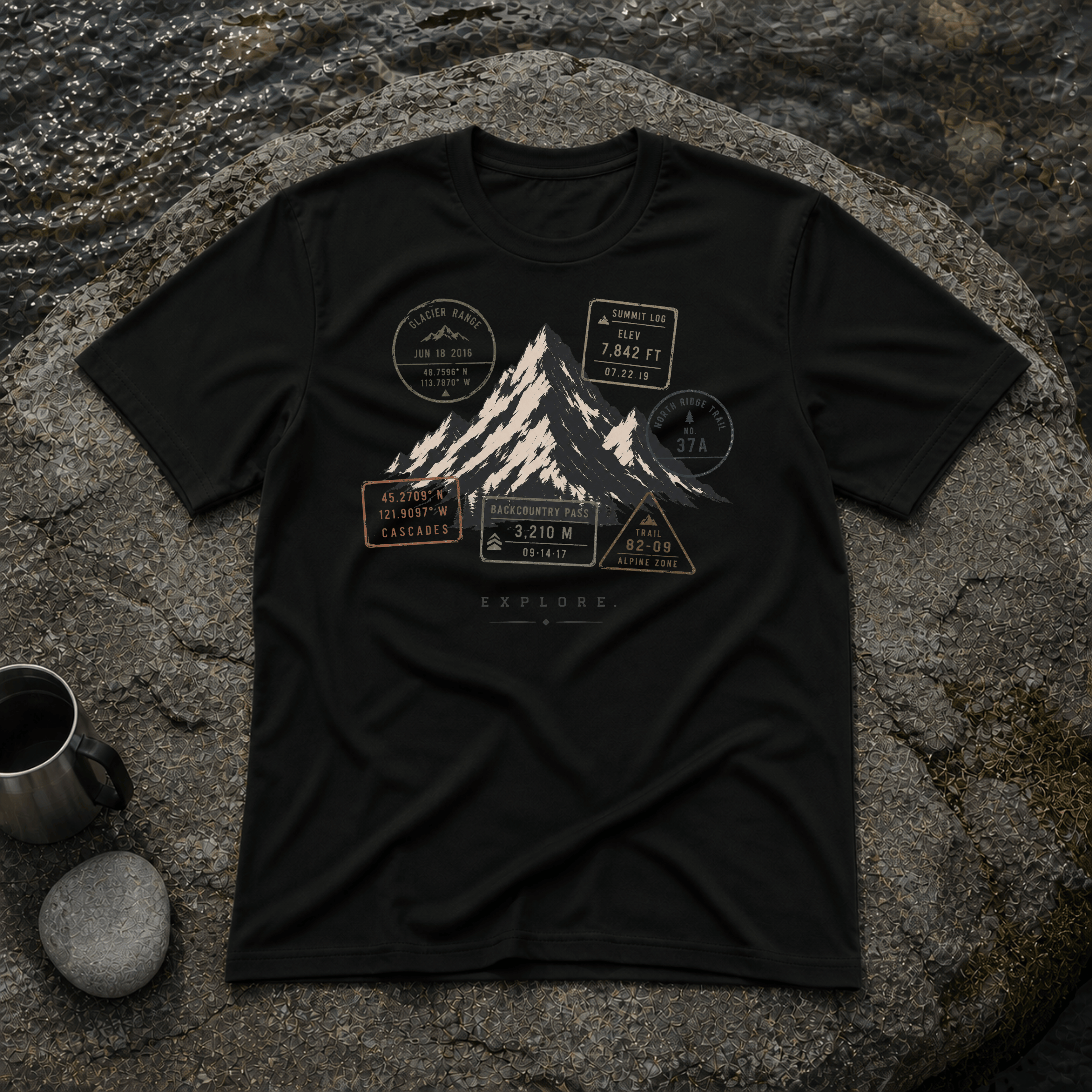 Explore Stamp Mountain T-Shirt