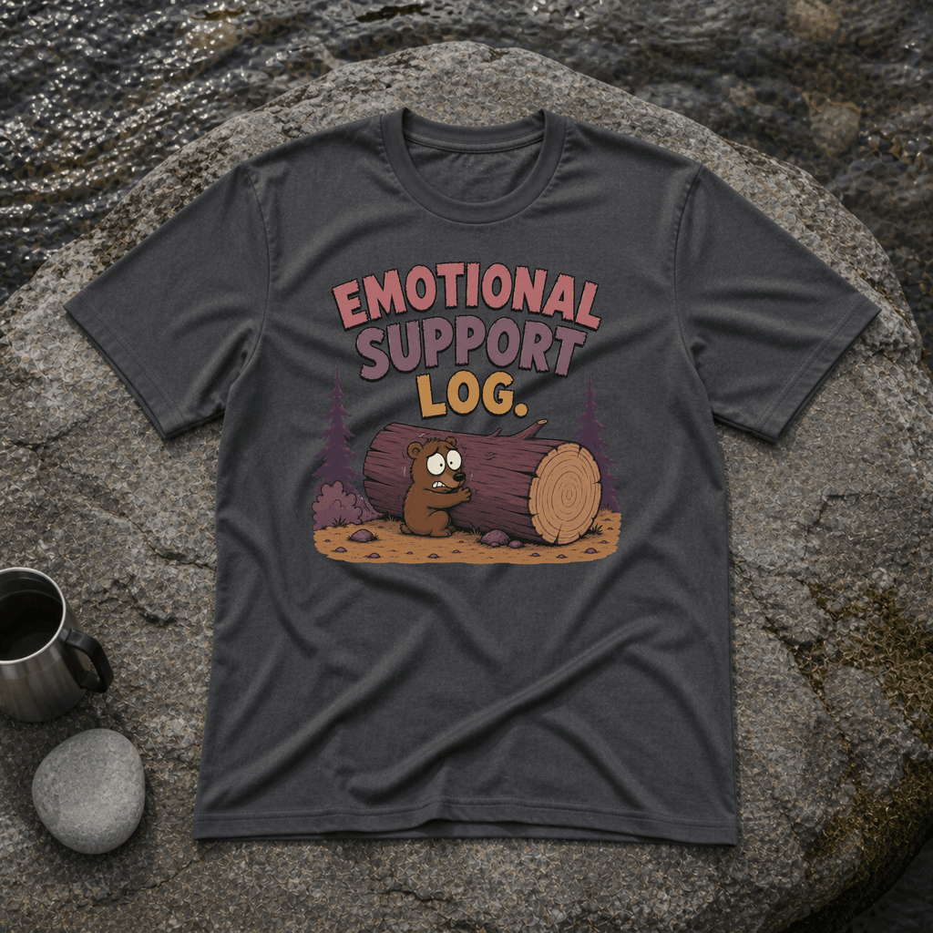 Emotional Support Log T-Shirt