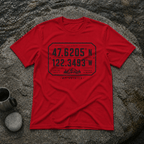 Coordinates Mt Rainier T-Shirt