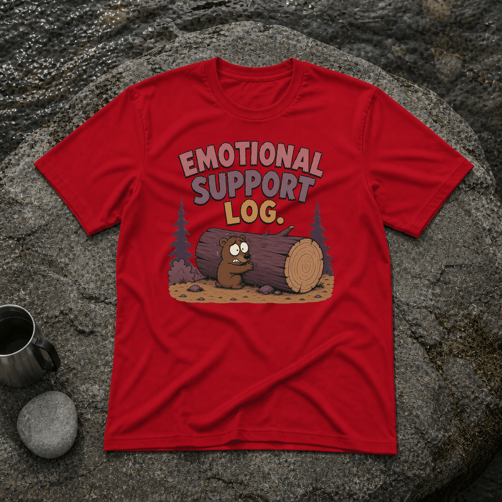 Emotional Support Log T-Shirt