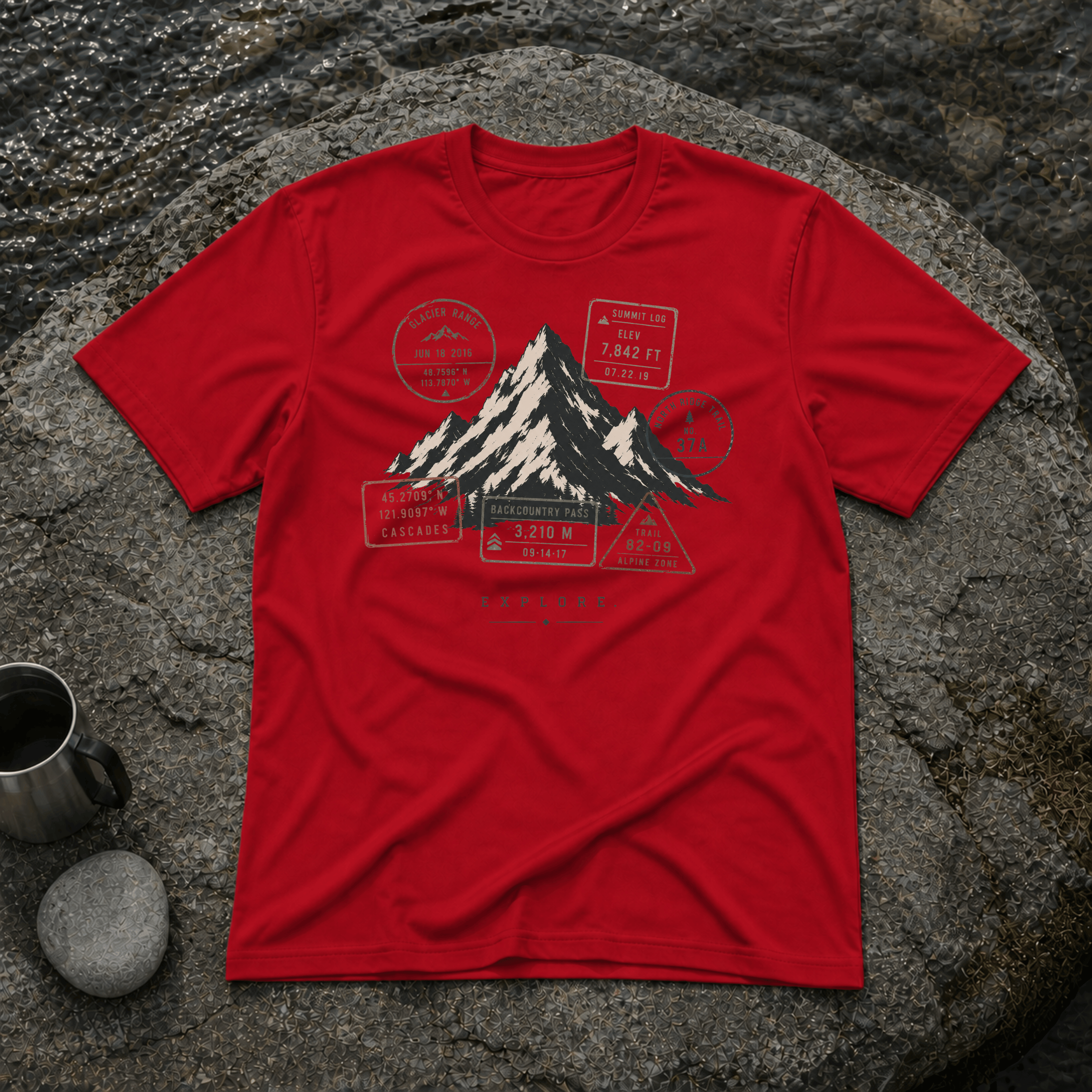 Explore Stamp Mountain T-Shirt