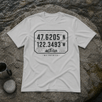 Coordinates Mt Rainier T-Shirt
