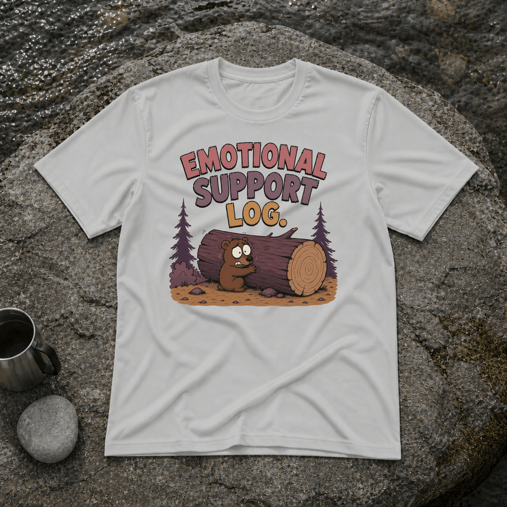 Emotional Support Log T-Shirt