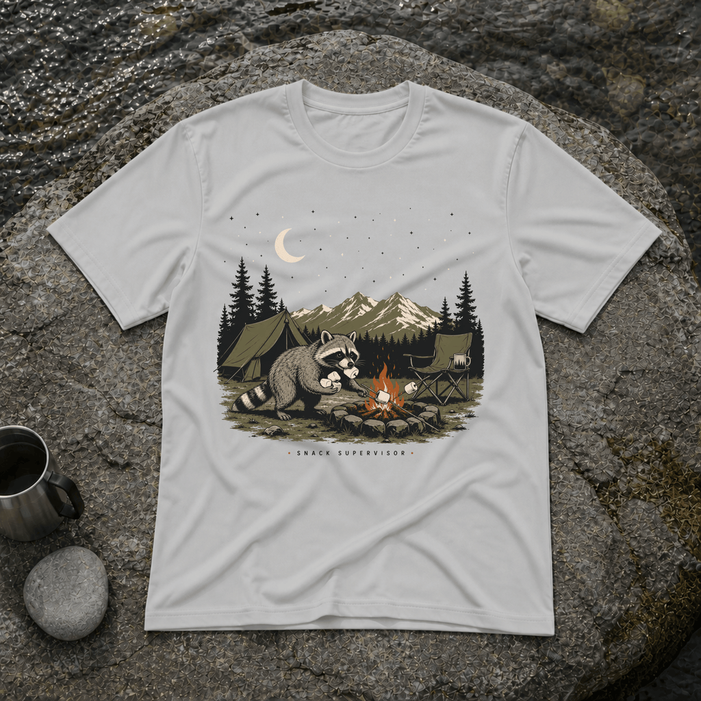 Snack Supervisor Racoon T-Shirt