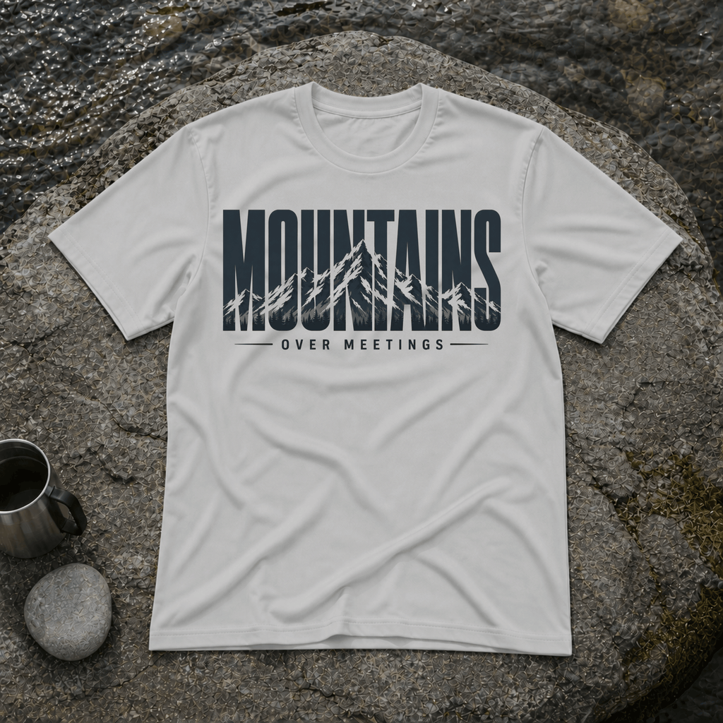 Mountains Over Meetings T-Shirt