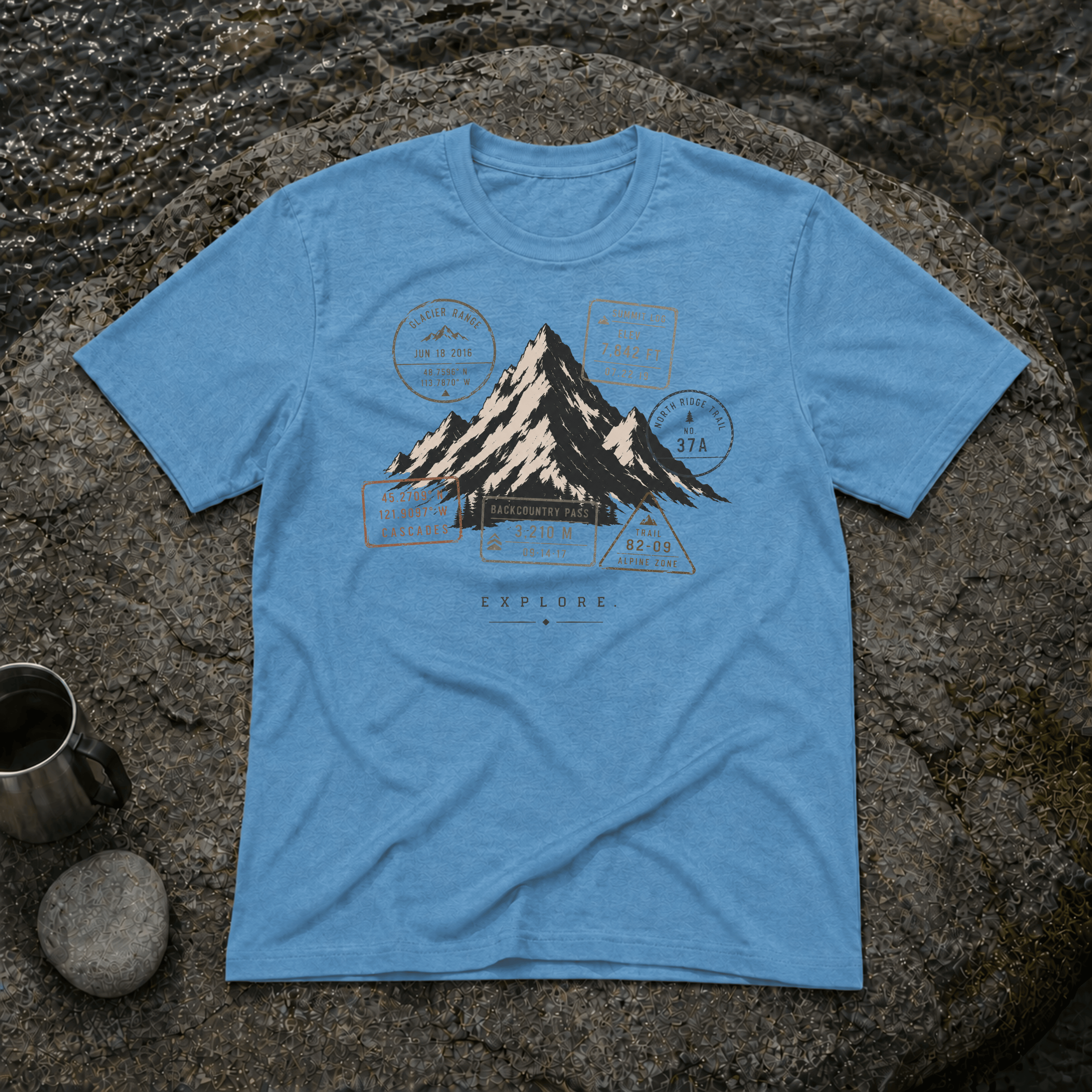 Explore Stamp Mountain T-Shirt