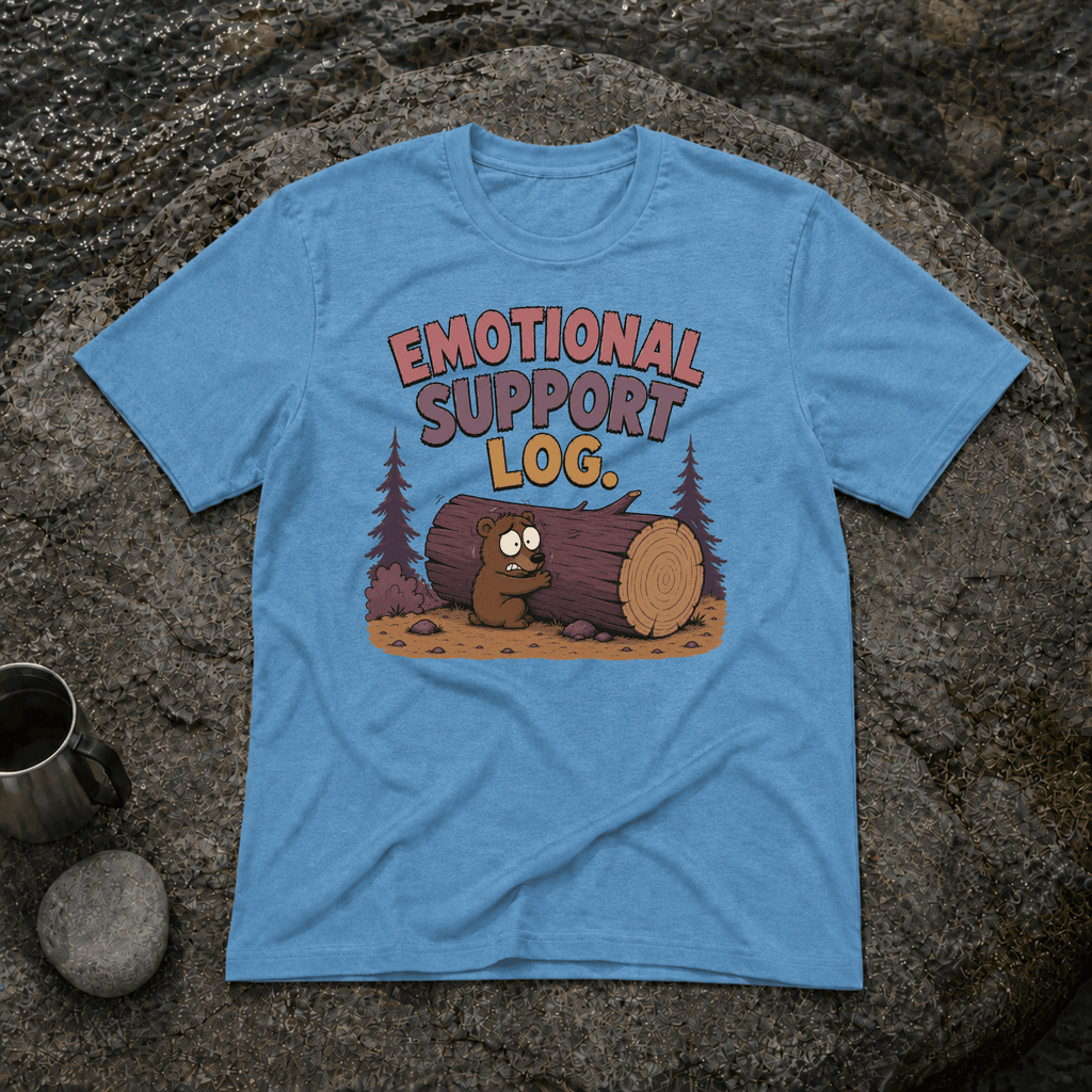 Emotional Support Log T-Shirt