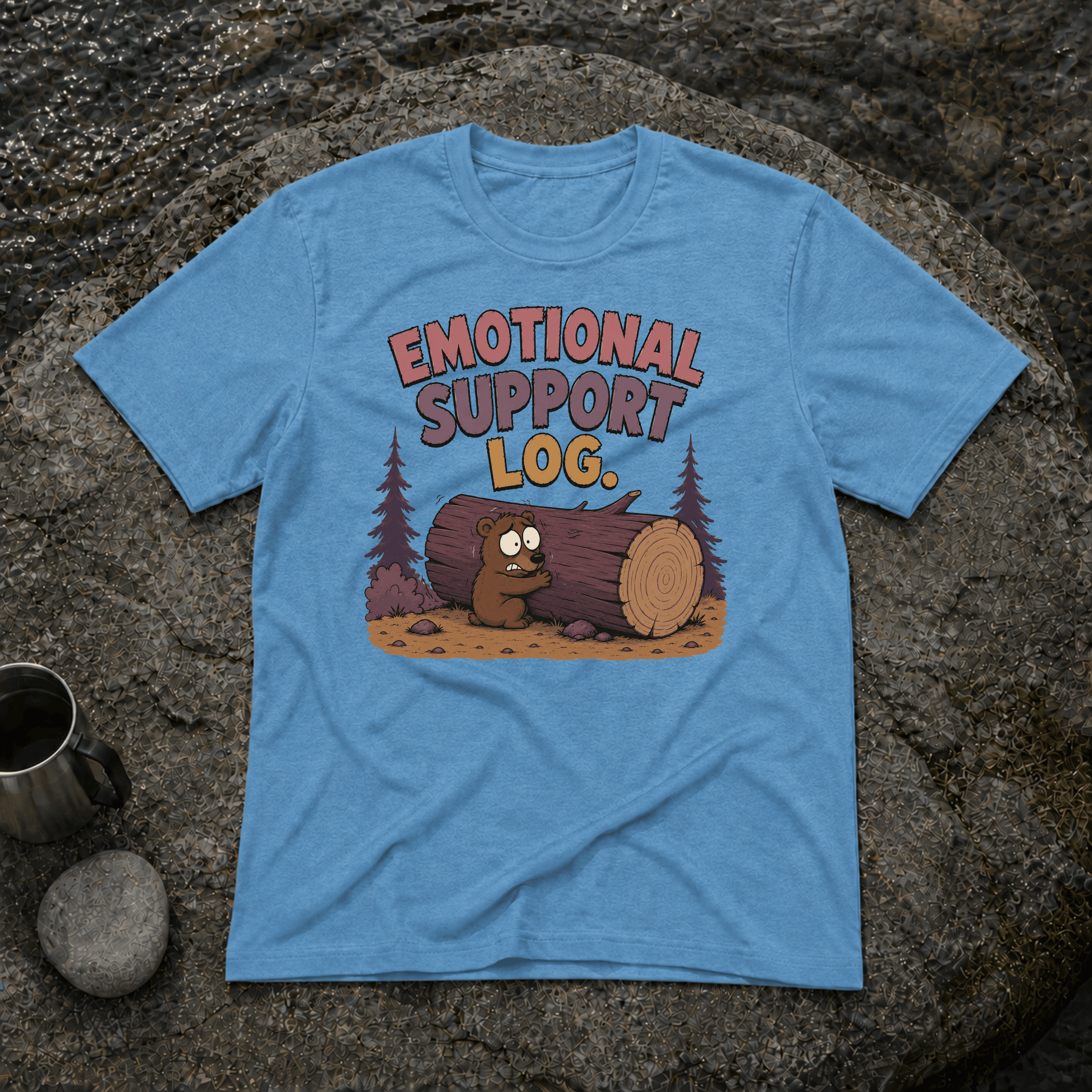 Emotional Support Log T-Shirt