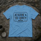 Coordinates Mt Rainier T-Shirt