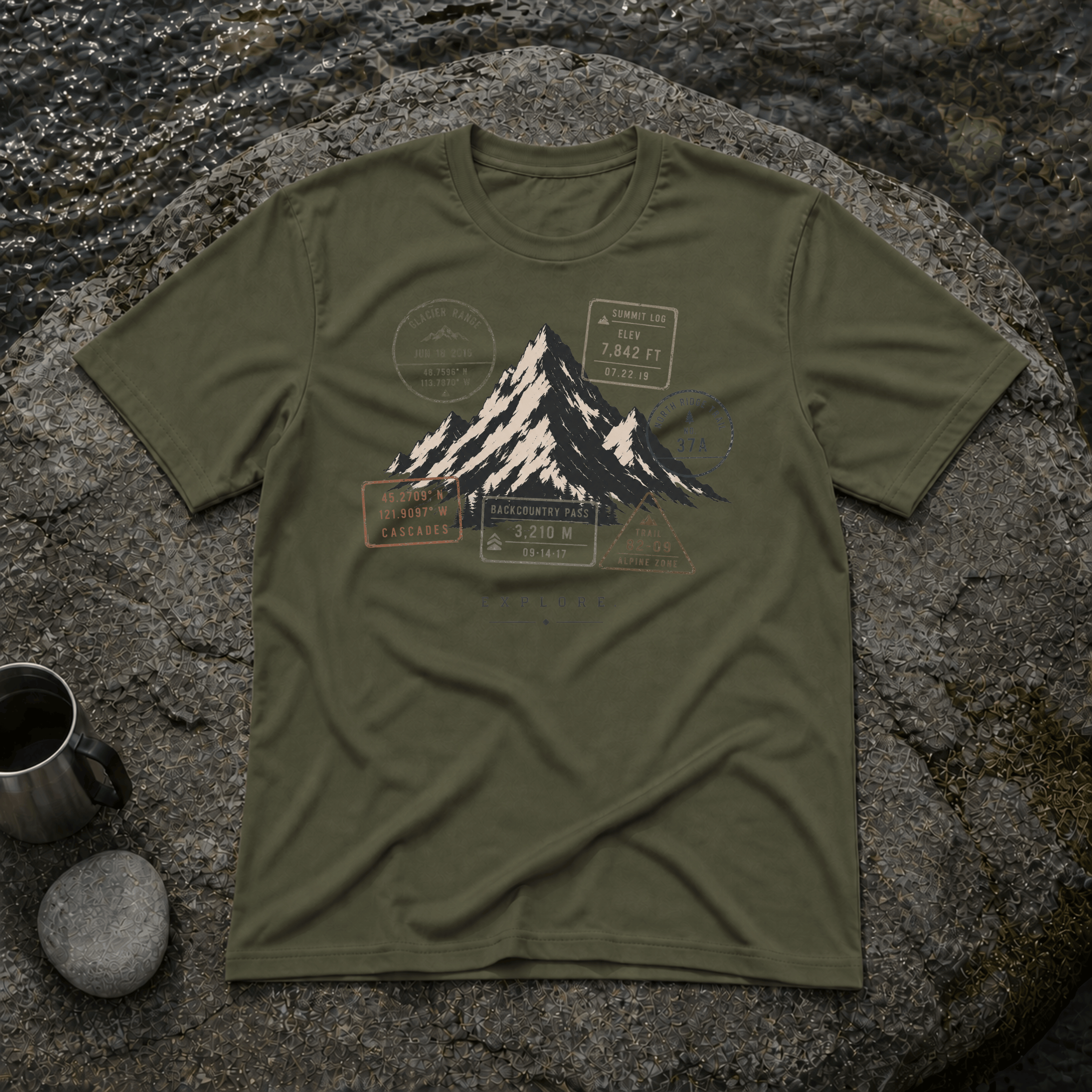 Explore Stamp Mountain T-Shirt