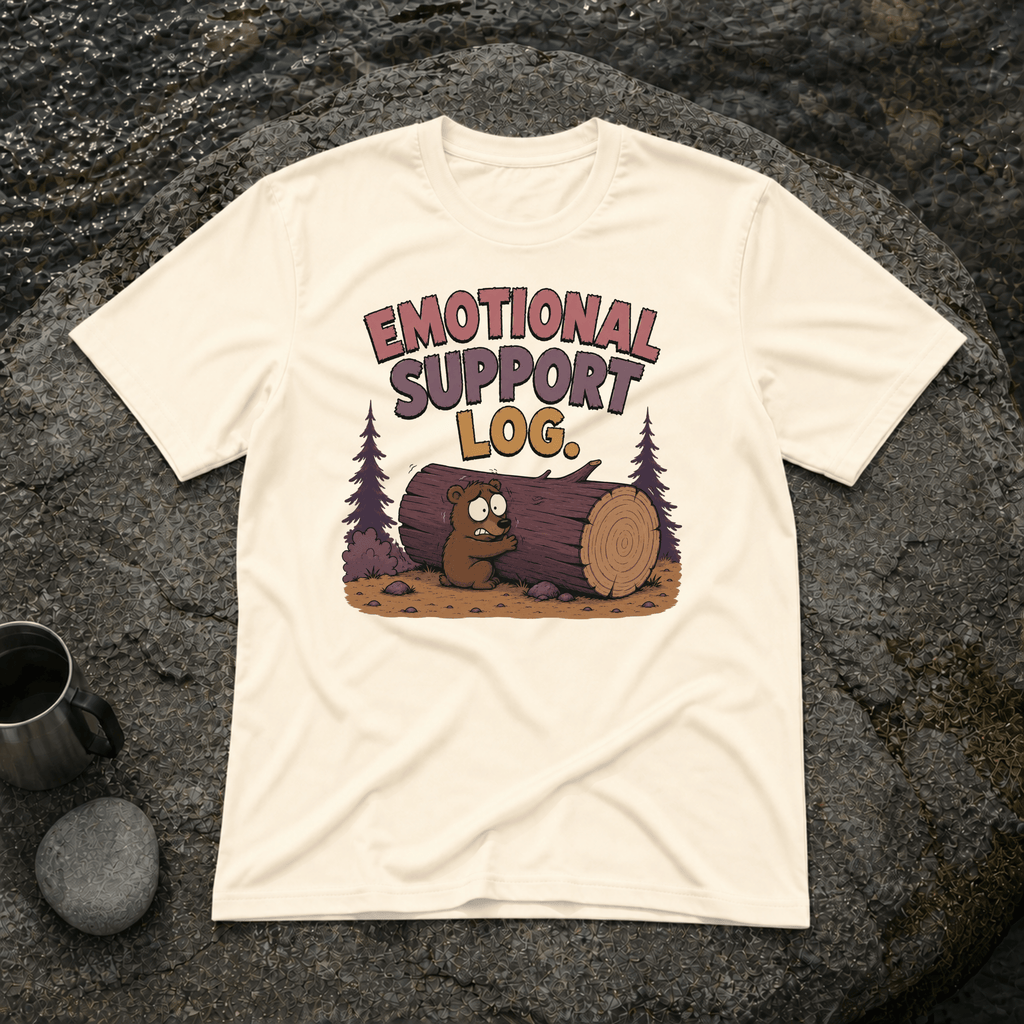 Emotional Support Log T-Shirt