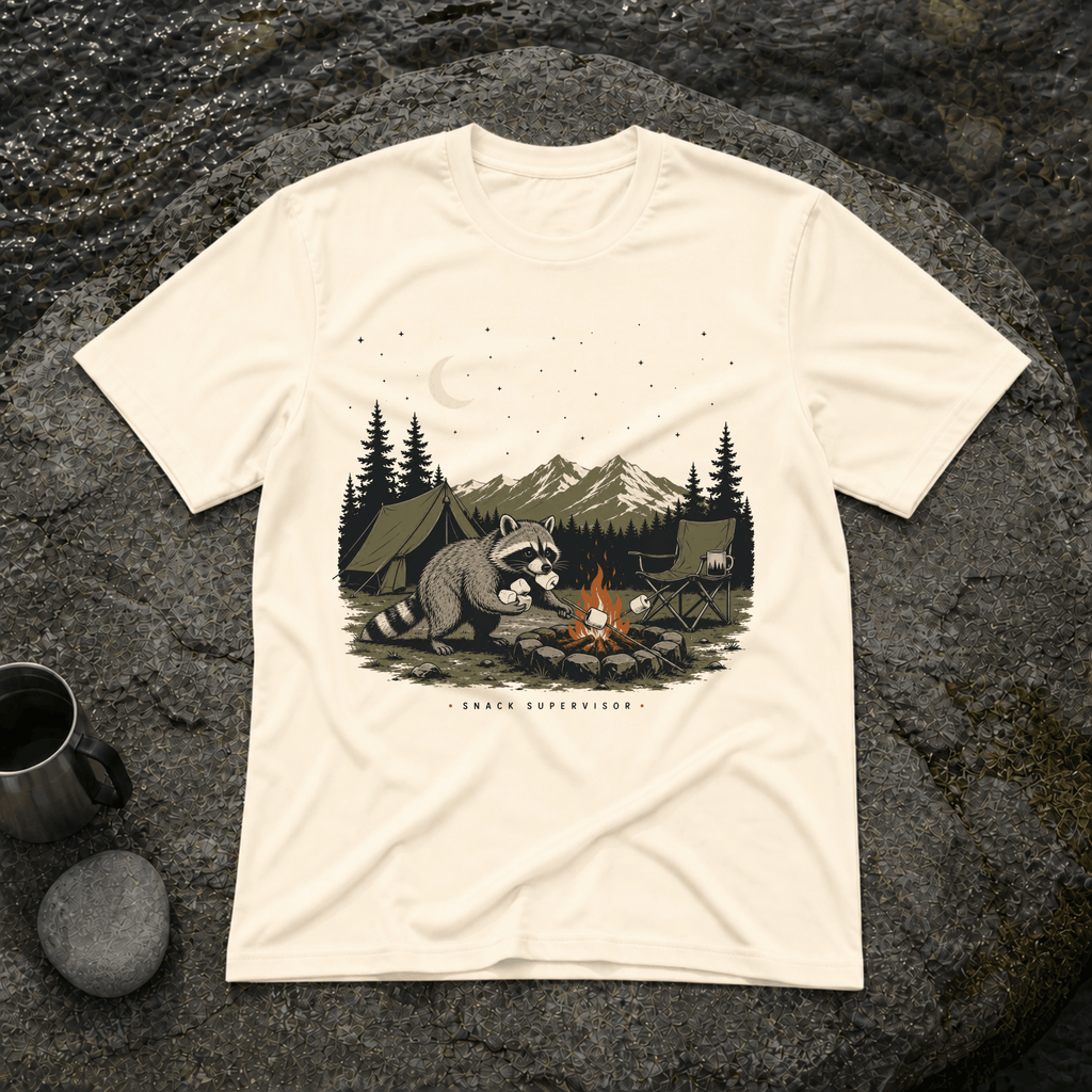 Snack Supervisor Racoon T-Shirt
