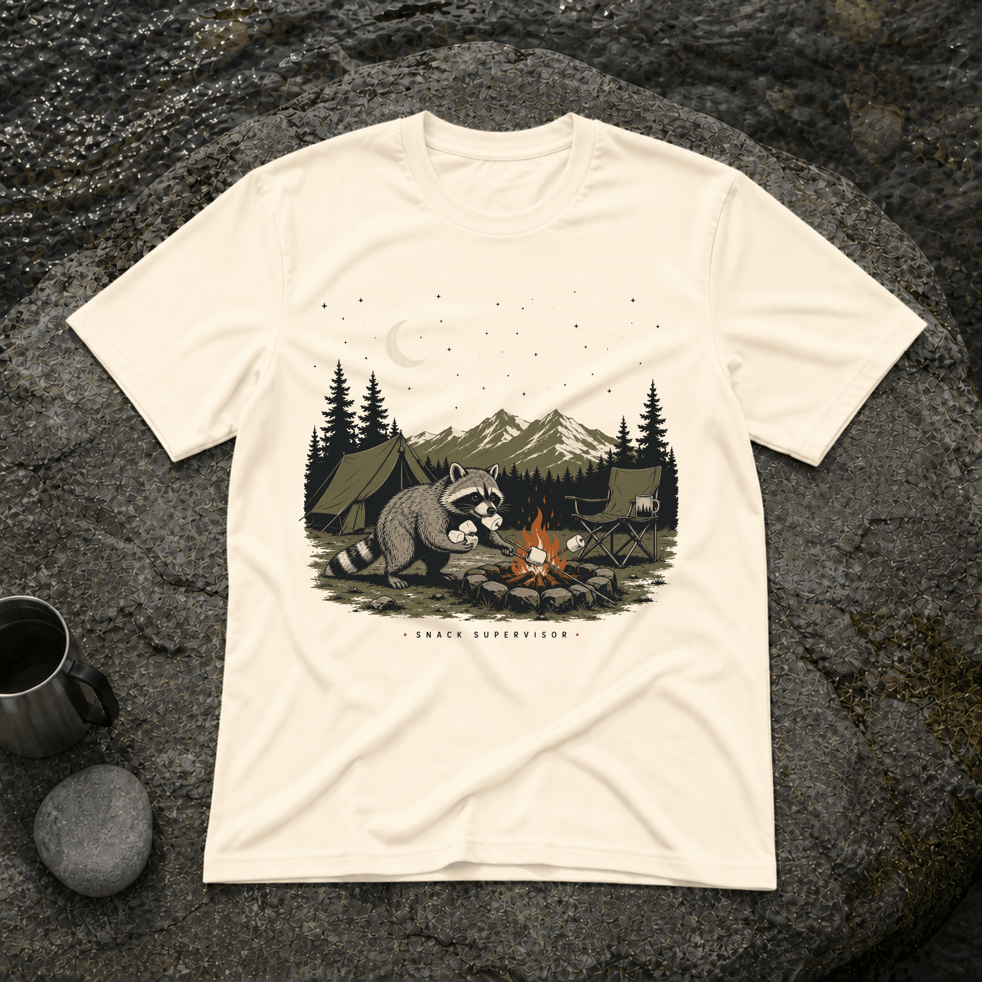 Snack Supervisor Racoon T-Shirt