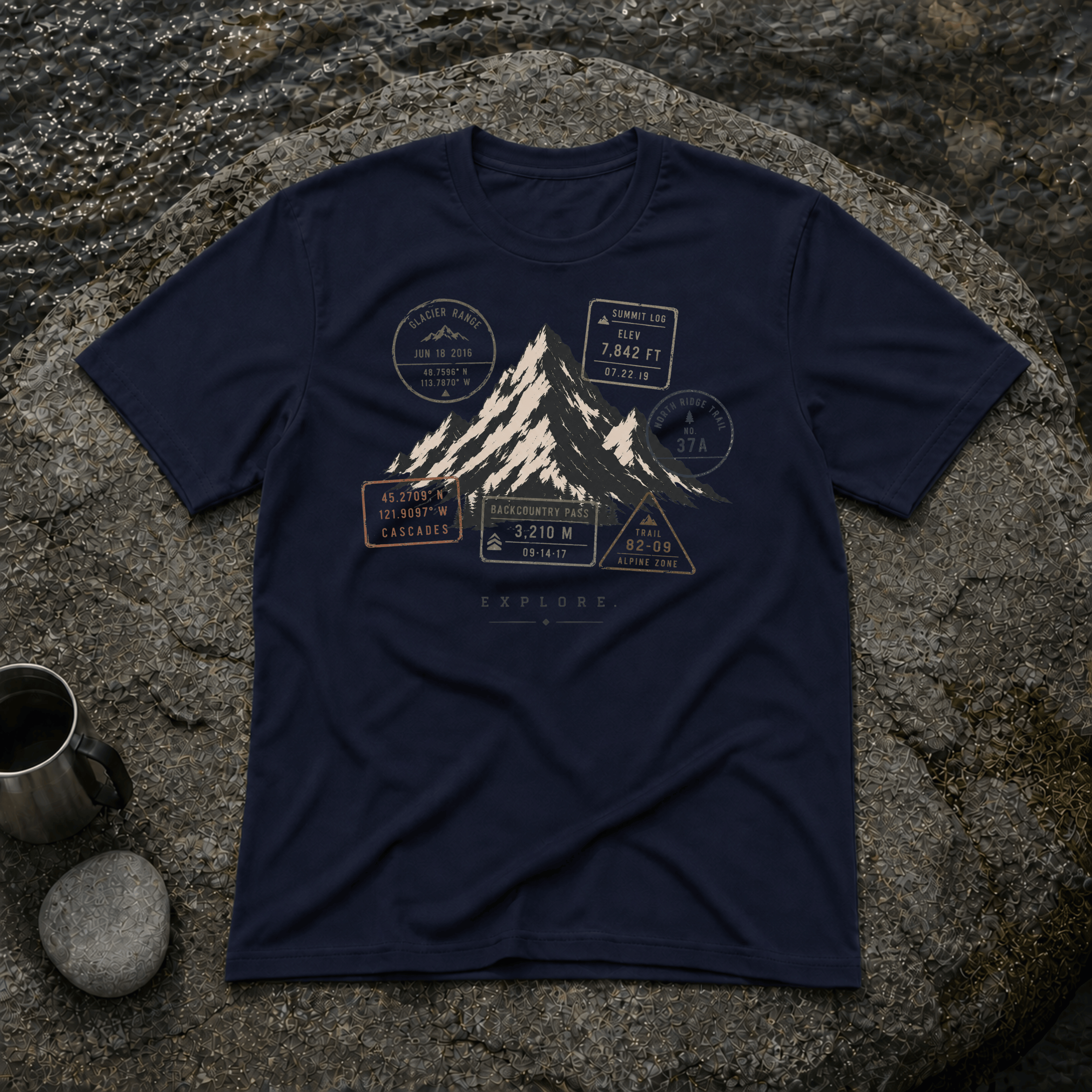 Explore Stamp Mountain T-Shirt