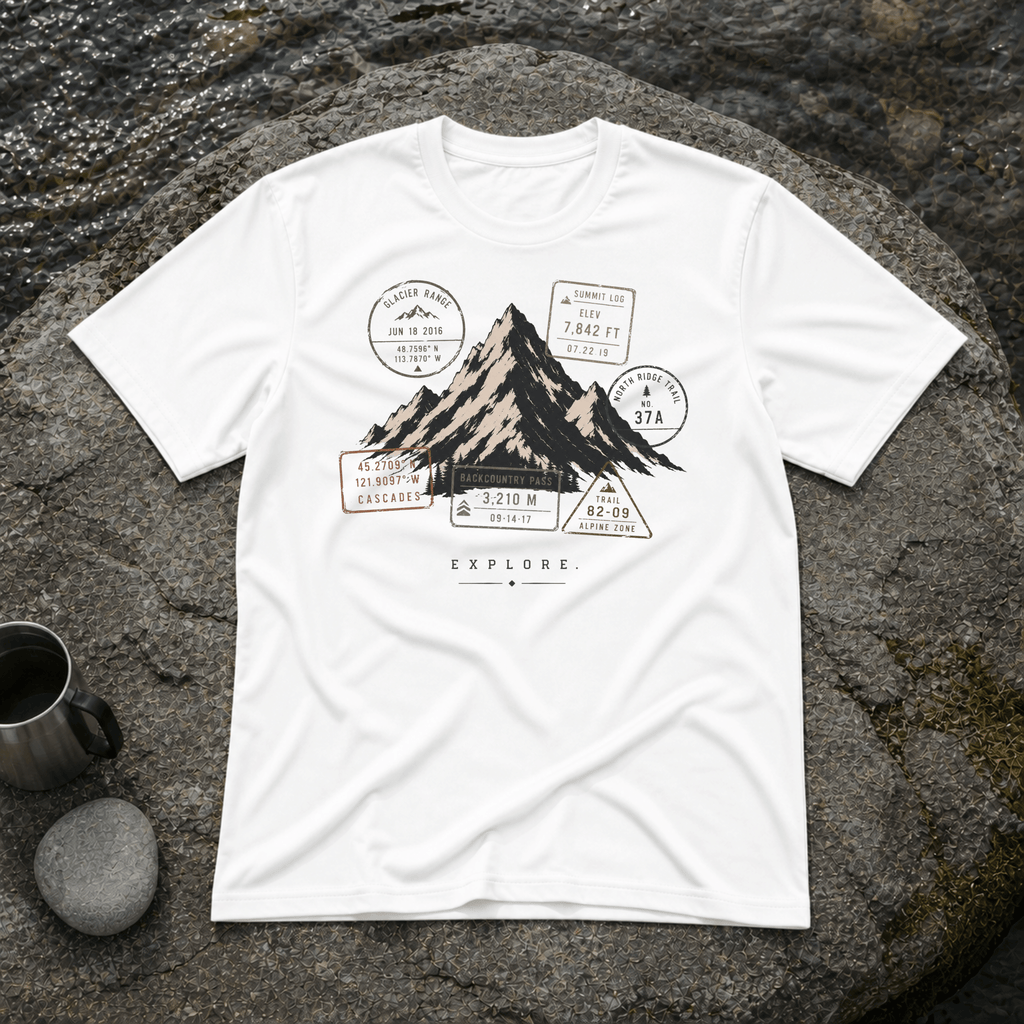 Explore Stamp Mountain T-Shirt